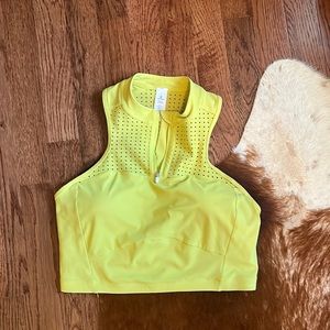 LuluLemon Athletica Neon Crop Top Sports Bra
